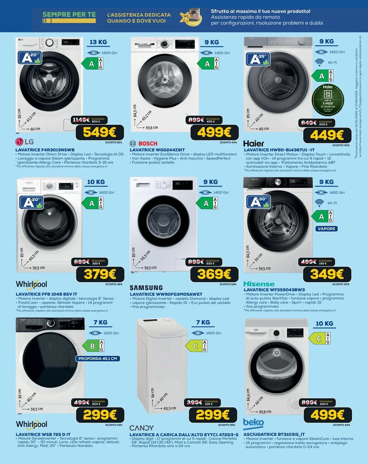 Nuovo Euronics - Black Friday Estate dal 04/06/2026 > offerte anteprima 🛍️ | Pagina: 9 | Prodotti: Tè, Lavatrice, Asciugatrice, Samsung