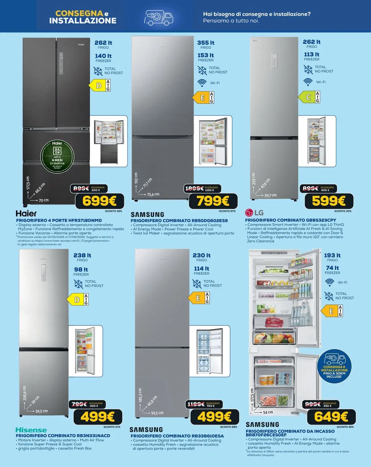 Nuovo Euronics - Black Friday Estate dal 04/06/2026 > offerte anteprima 🛍️ | Pagina: 11 | Prodotti: Compressore, Frigorifero, Griglia, Frigorifero combinato