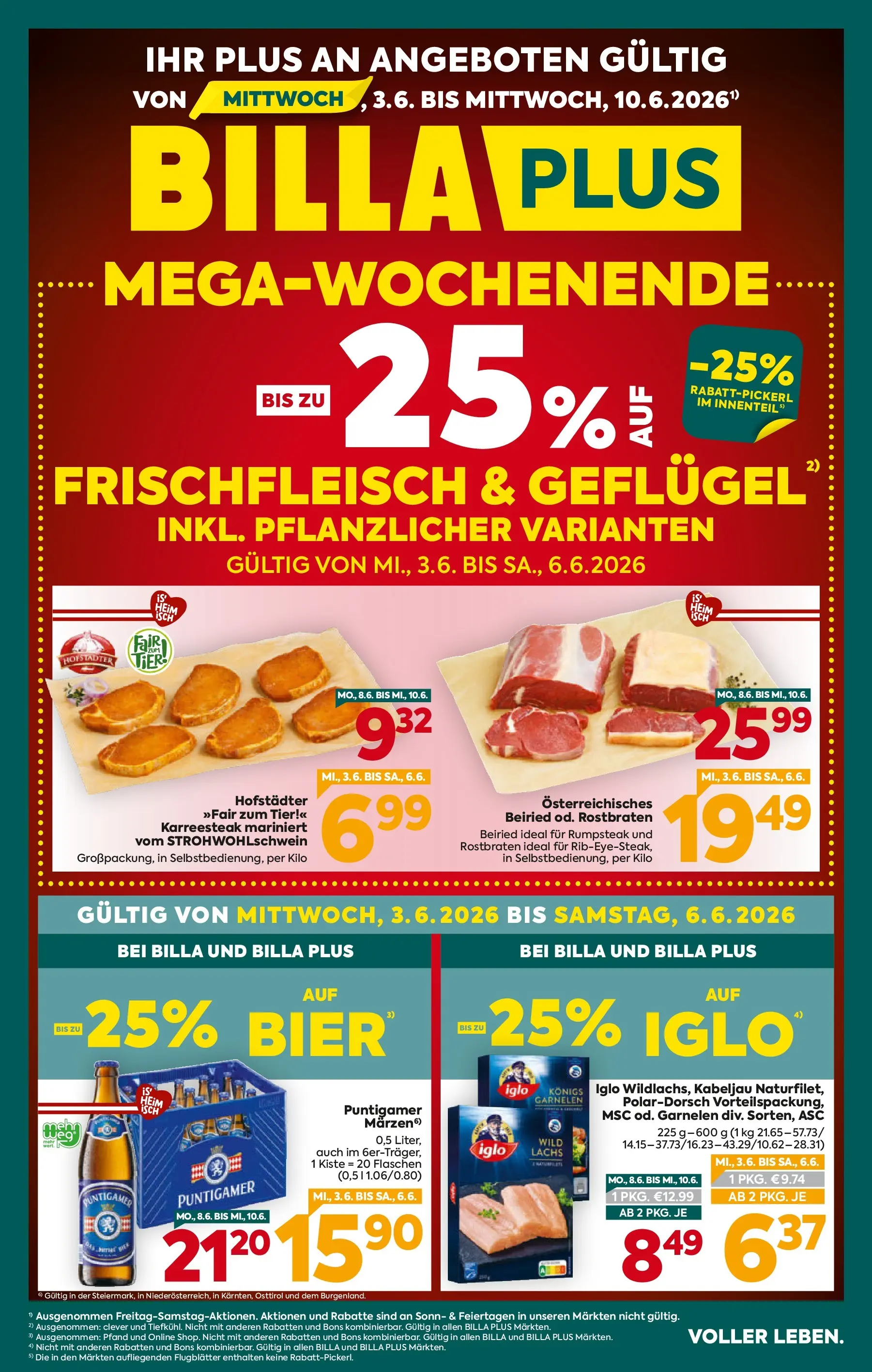 Billa Plus - BILLA PLUS: Flugblatt Steiermark von 02.06.2026 - Aktuelle Angebote | Seite: 1 | Produkte: Bier