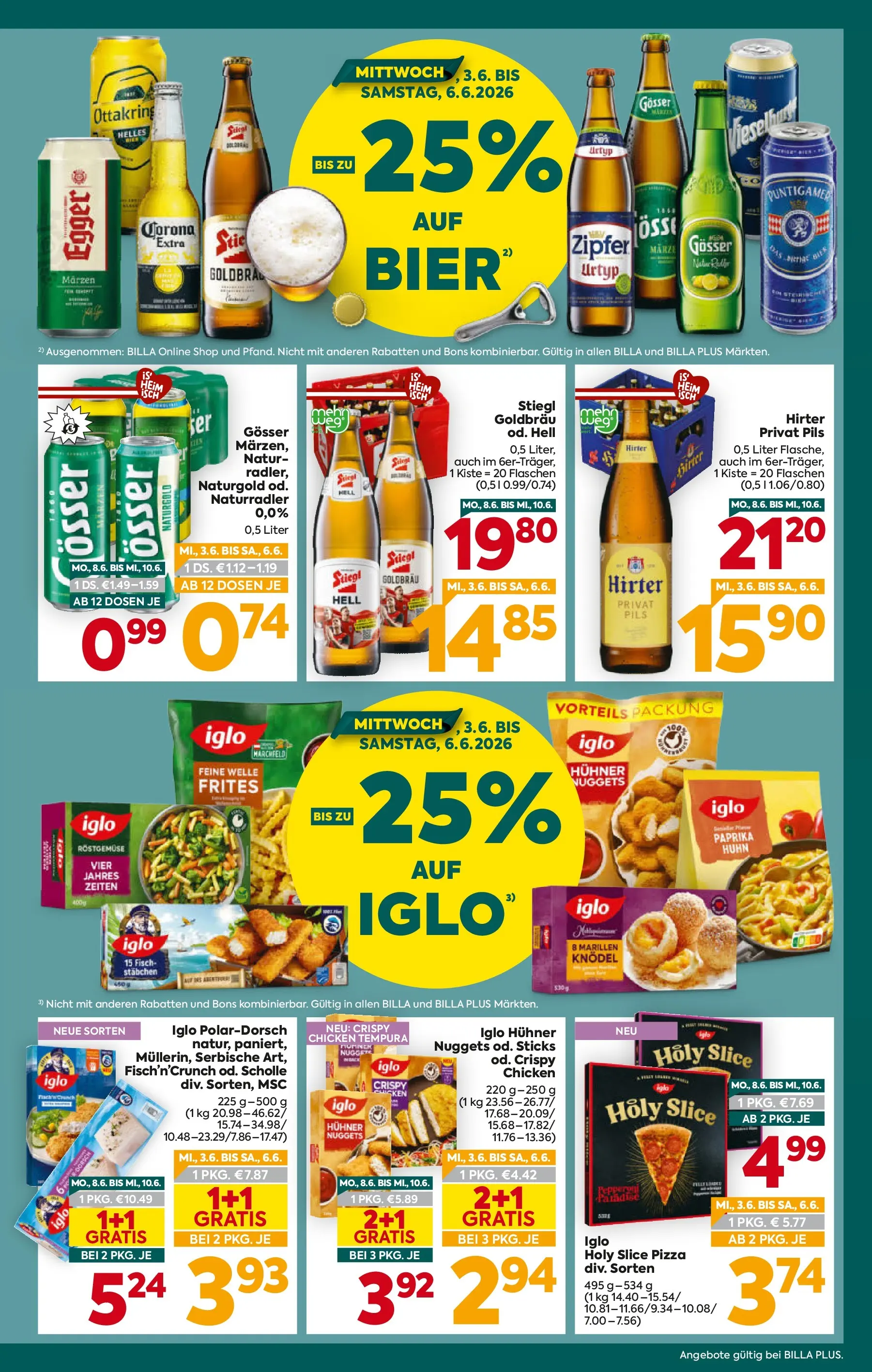 Billa Plus - BILLA PLUS: Flugblatt Steiermark von 02.06.2026 - Aktuelle Angebote | Seite: 3 | Produkte: Pizza, Fisch