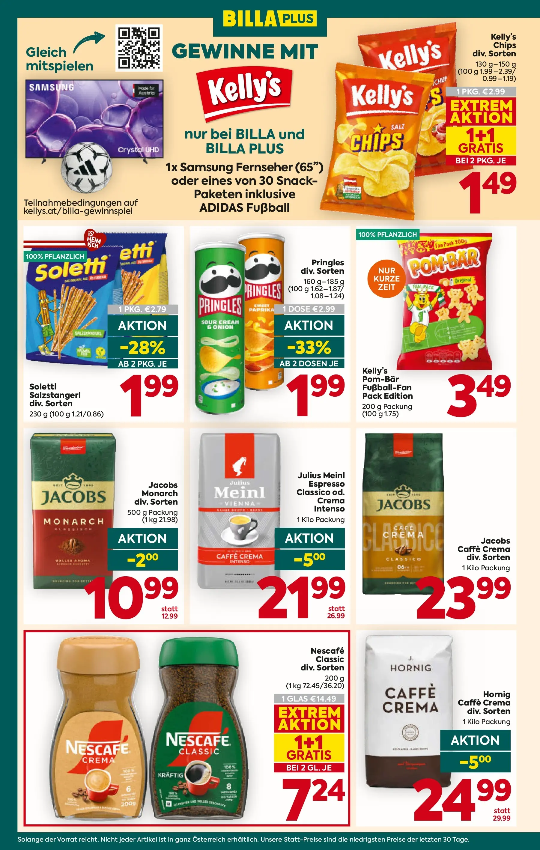 Billa Plus - BILLA PLUS: Flugblatt Steiermark von 02.06.2026 - Aktuelle Angebote | Seite: 12 | Produkte: Chips, Salz, Fernseher, Samsung