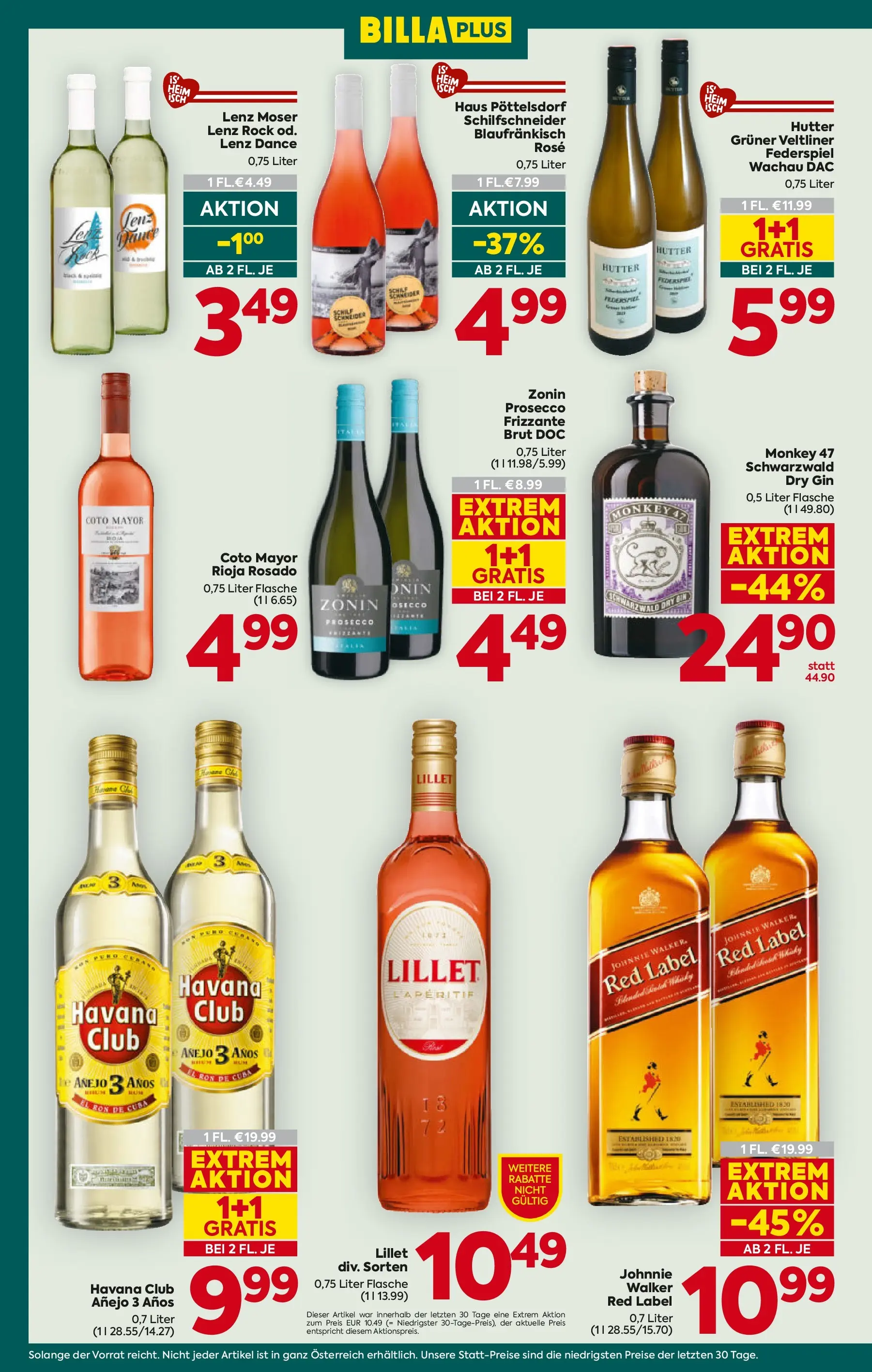 Billa Plus - BILLA PLUS: Flugblatt Steiermark von 02.06.2026 - Aktuelle Angebote | Seite: 14 | Produkte: Gin, Rock