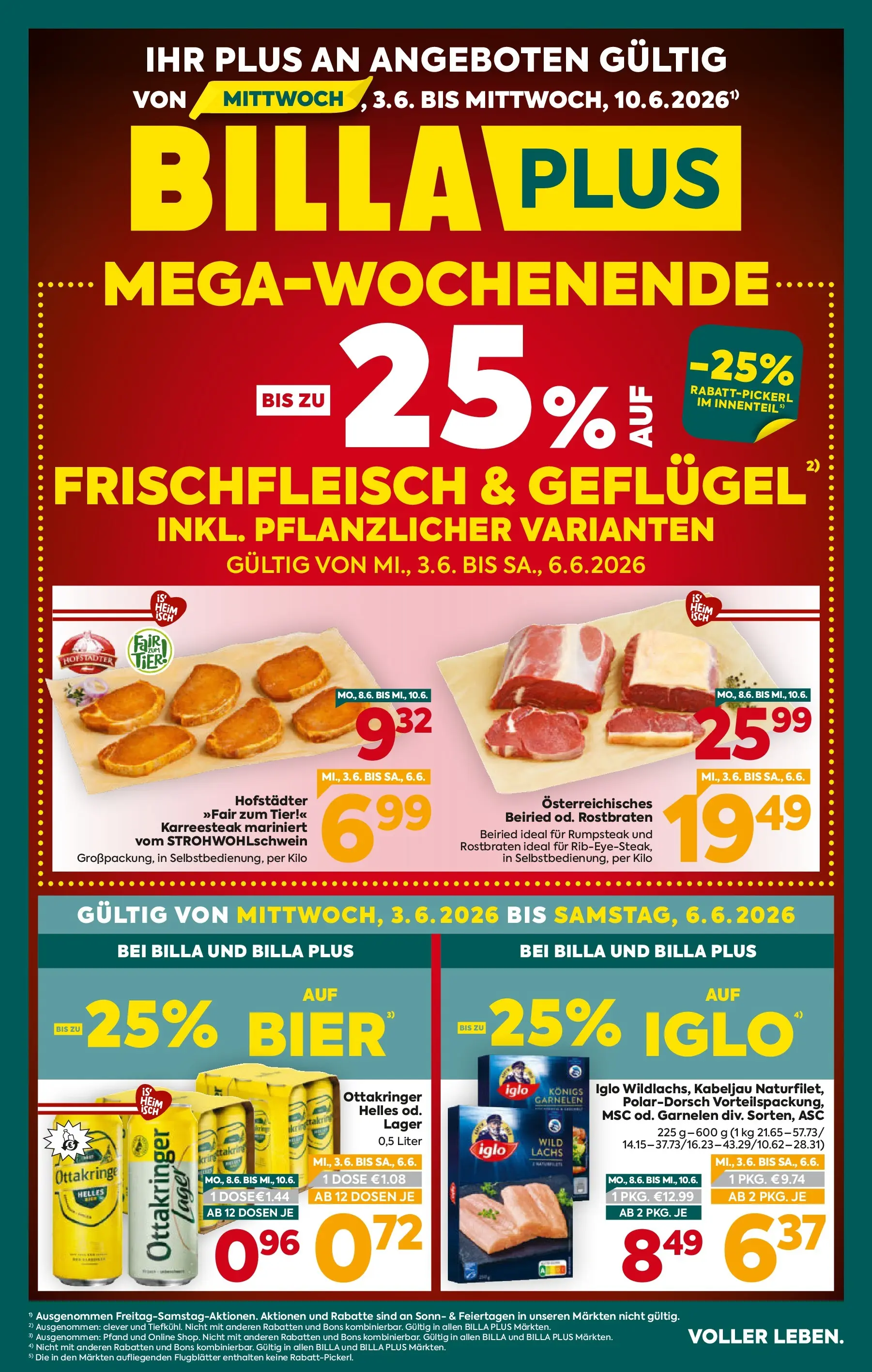 Billa Plus Flugblatt - Wien von 03.06.2026 - Aktuelle Angebote | Seite: 1 | Produkte: Bier