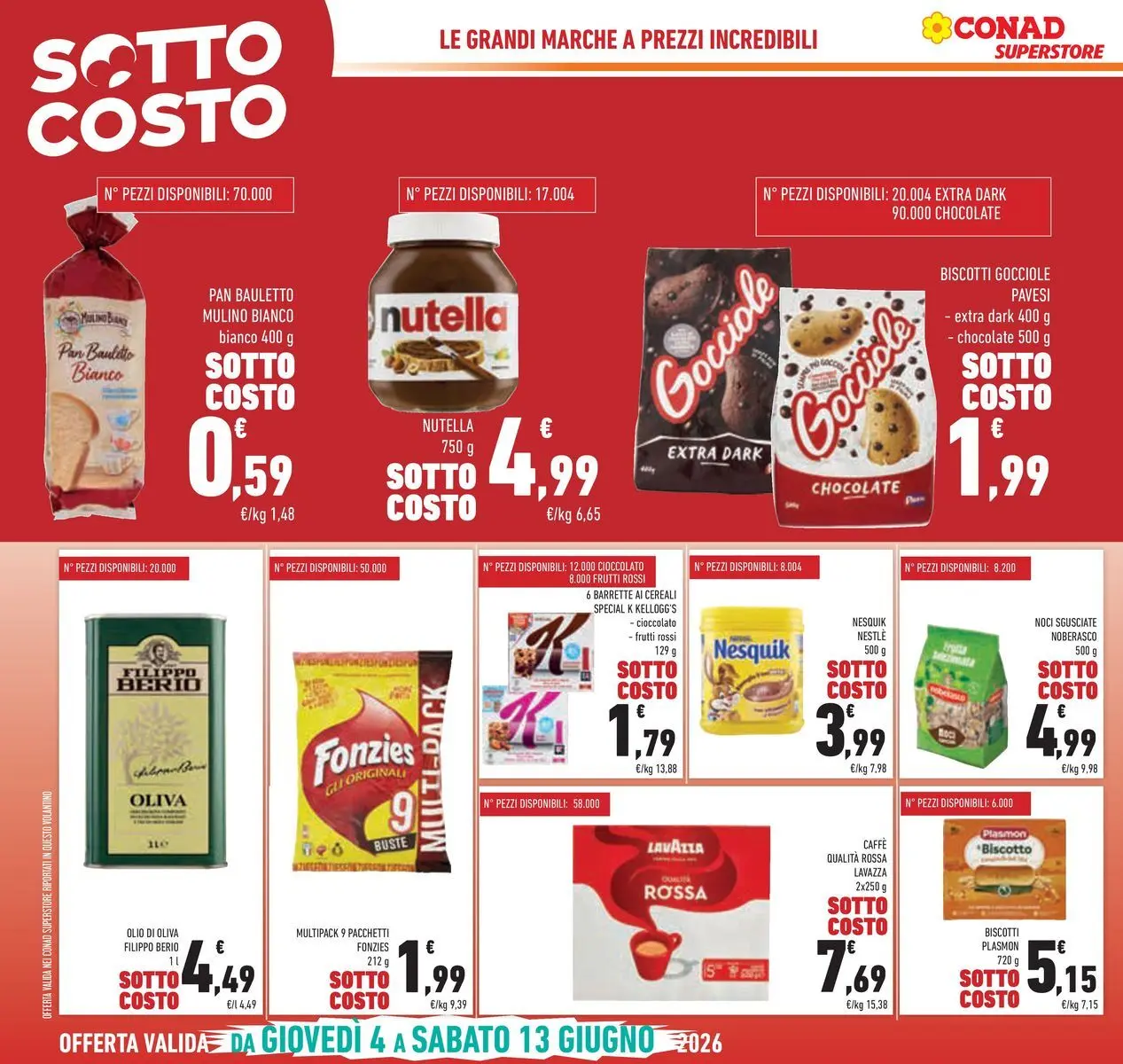 Volantino Conad dal 04/06/2026 > Anteprima | Pagina: 8 | Prodotti: Cereali, Olio, Olive, Olio di Oliva