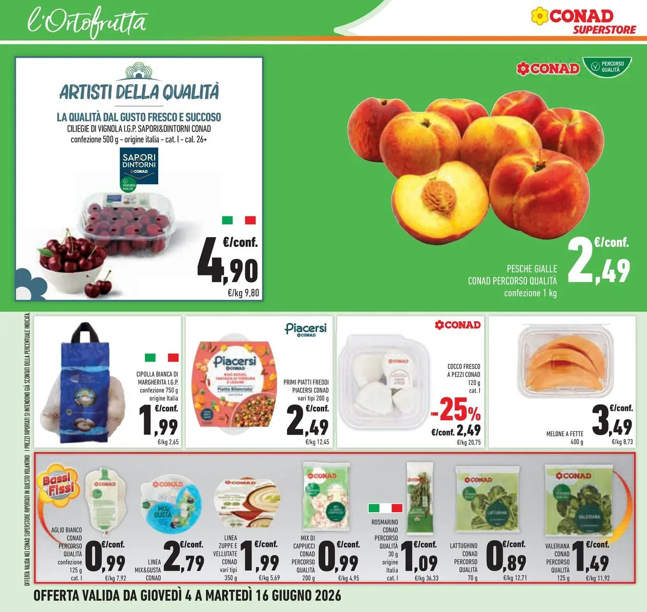Volantino Conad dal 04/06/2026 > Anteprima | Pagina: 18 | Prodotti: Valeriana, Rosmarino, Aglio, Cocco