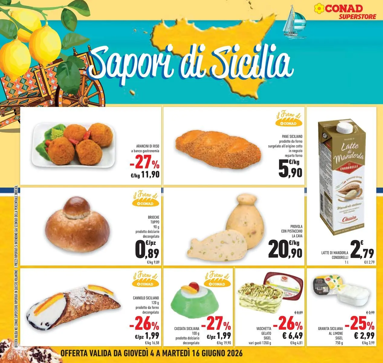 Volantino Conad dal 04/06/2026 > Anteprima | Pagina: 22 | Prodotti: Pane, Riso, Latte, Limone