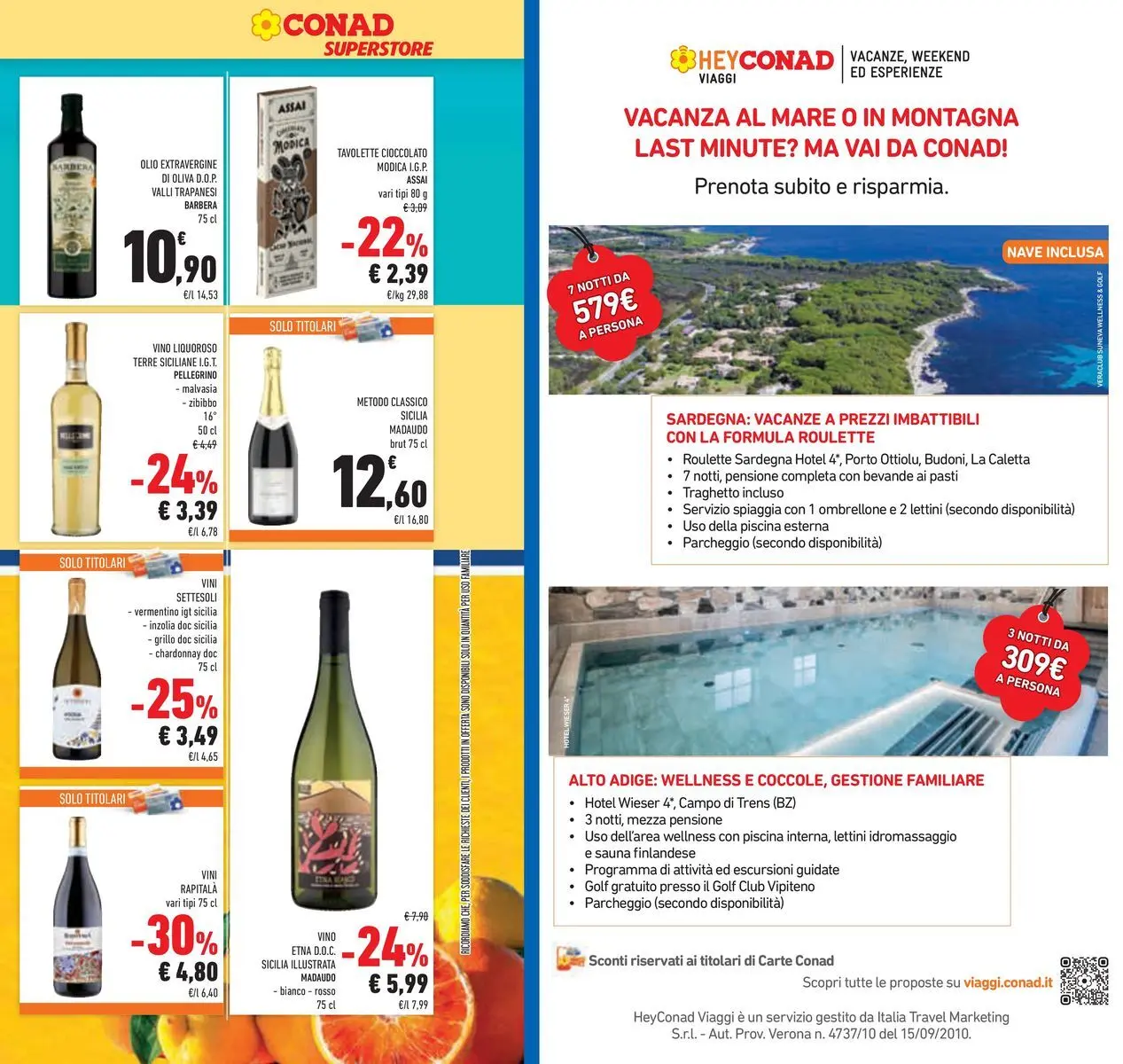 Volantino Conad dal 04/06/2026 > Anteprima | Pagina: 23 | Prodotti: Ombrellone, Olio, Olive, Vino