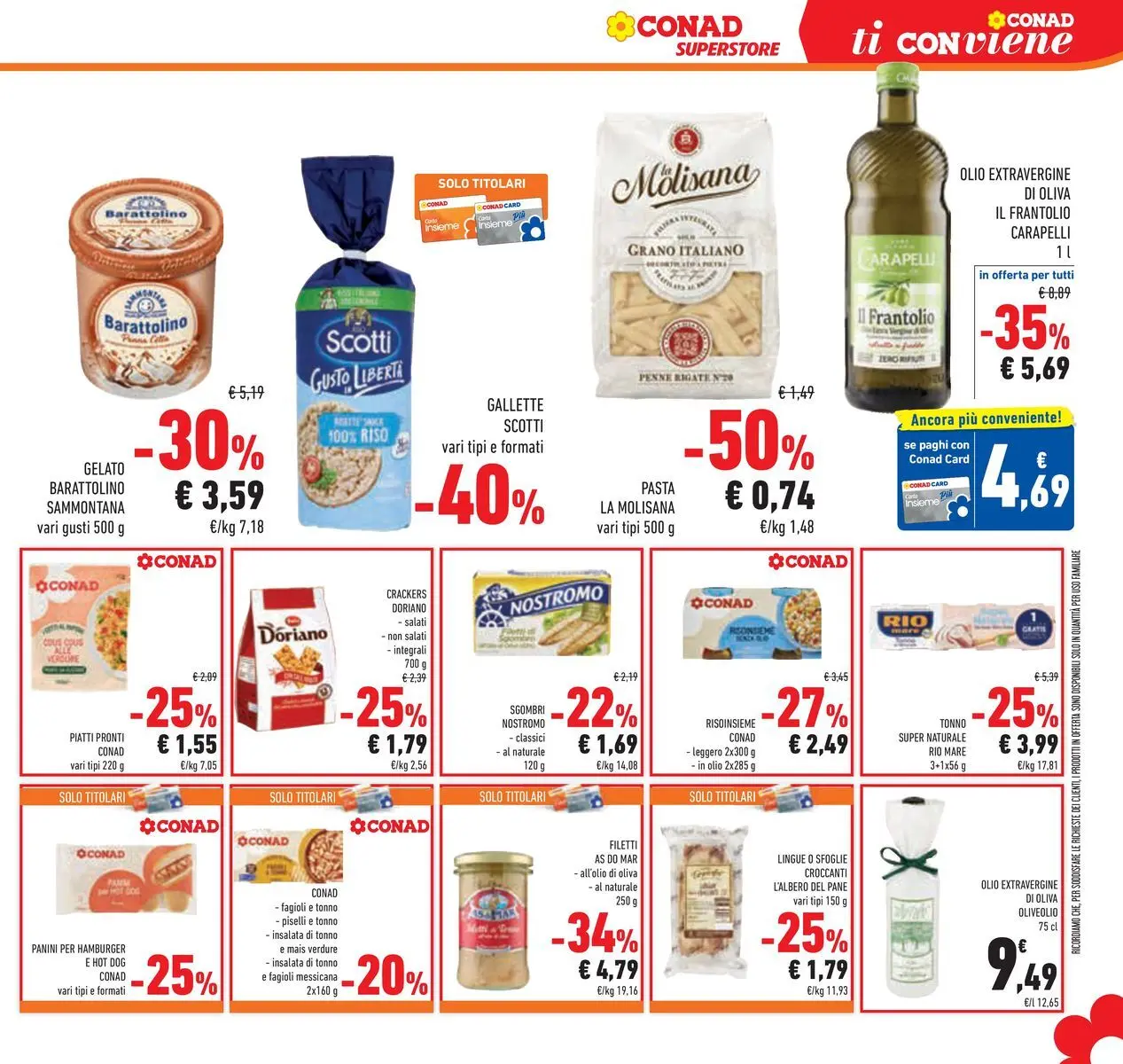 Volantino Conad dal 04/06/2026 > Anteprima | Pagina: 27 | Prodotti: Pane, Insalata, Pasta, Crackers