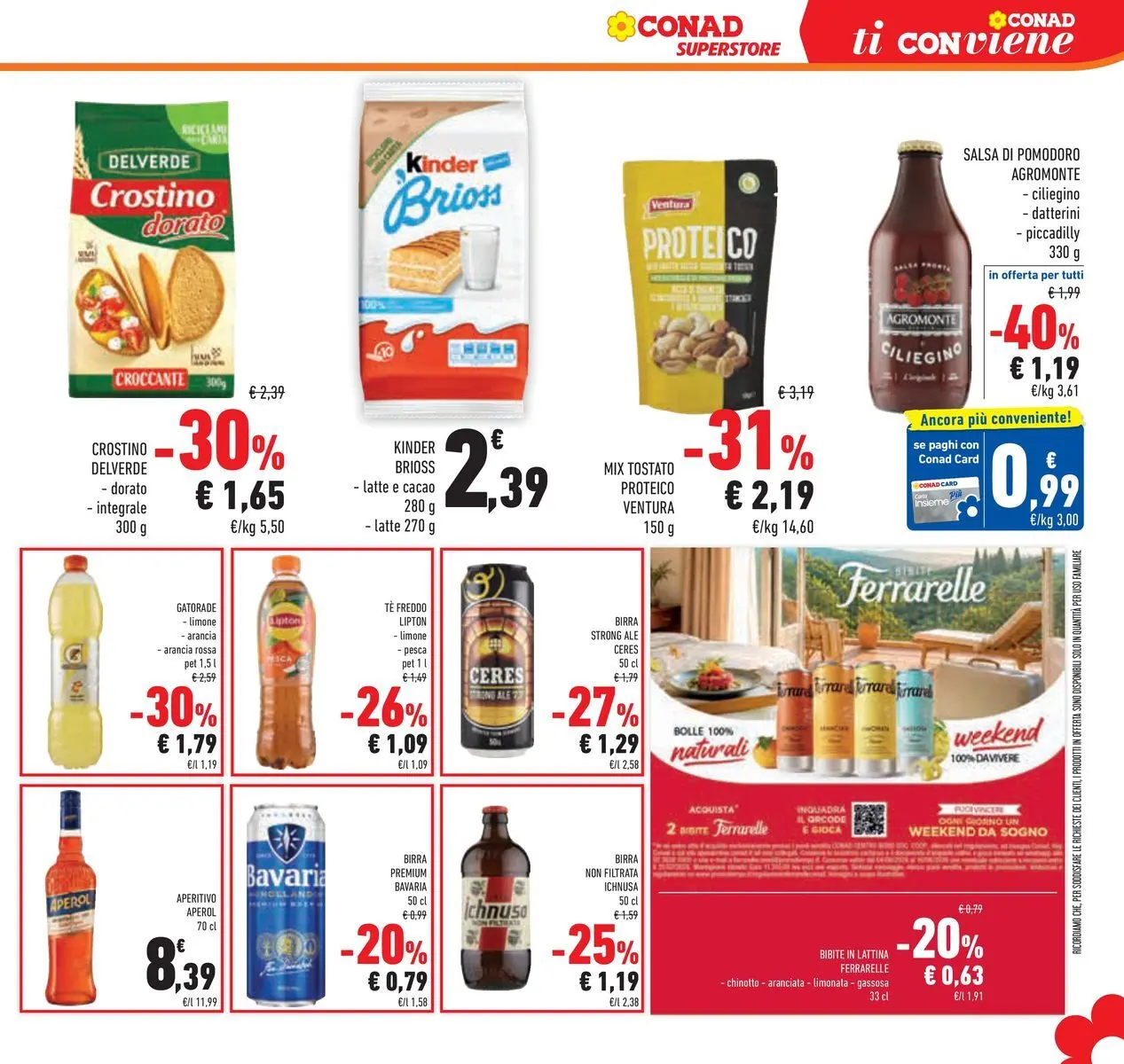 Volantino Conad dal 04/06/2026 > Anteprima | Pagina: 29 | Prodotti: Tè, Latte, Bibite, Ferrarelle