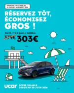 Ucar Profitez de -20% sur votre location de voiture pour cet &eacute;t&eacute; ! - au 31.08.2026
