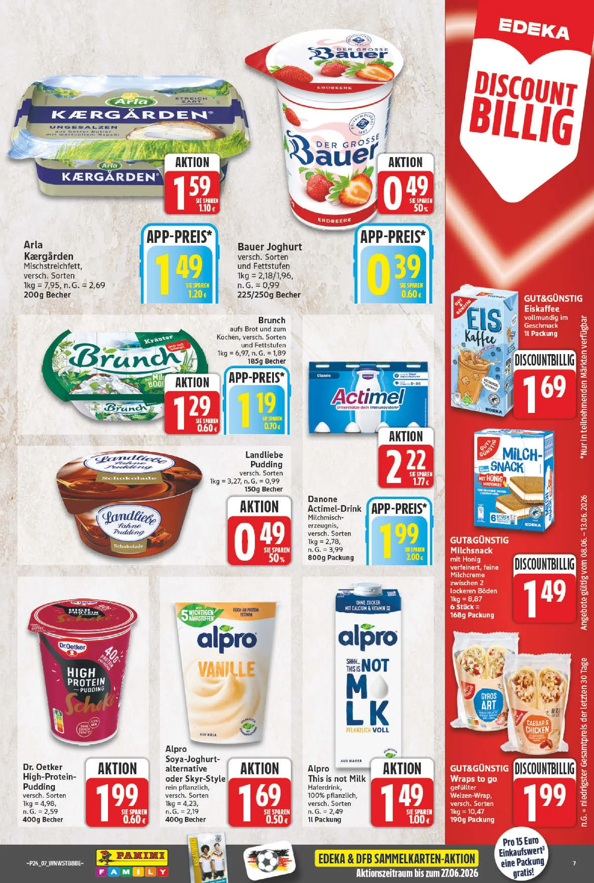 Angebote - Wochenangebote (ab 07.06.2026) zum Blättern | Seite: 7 | Produkte: Schokolade, Bauer joghurt, Zucker, Brot