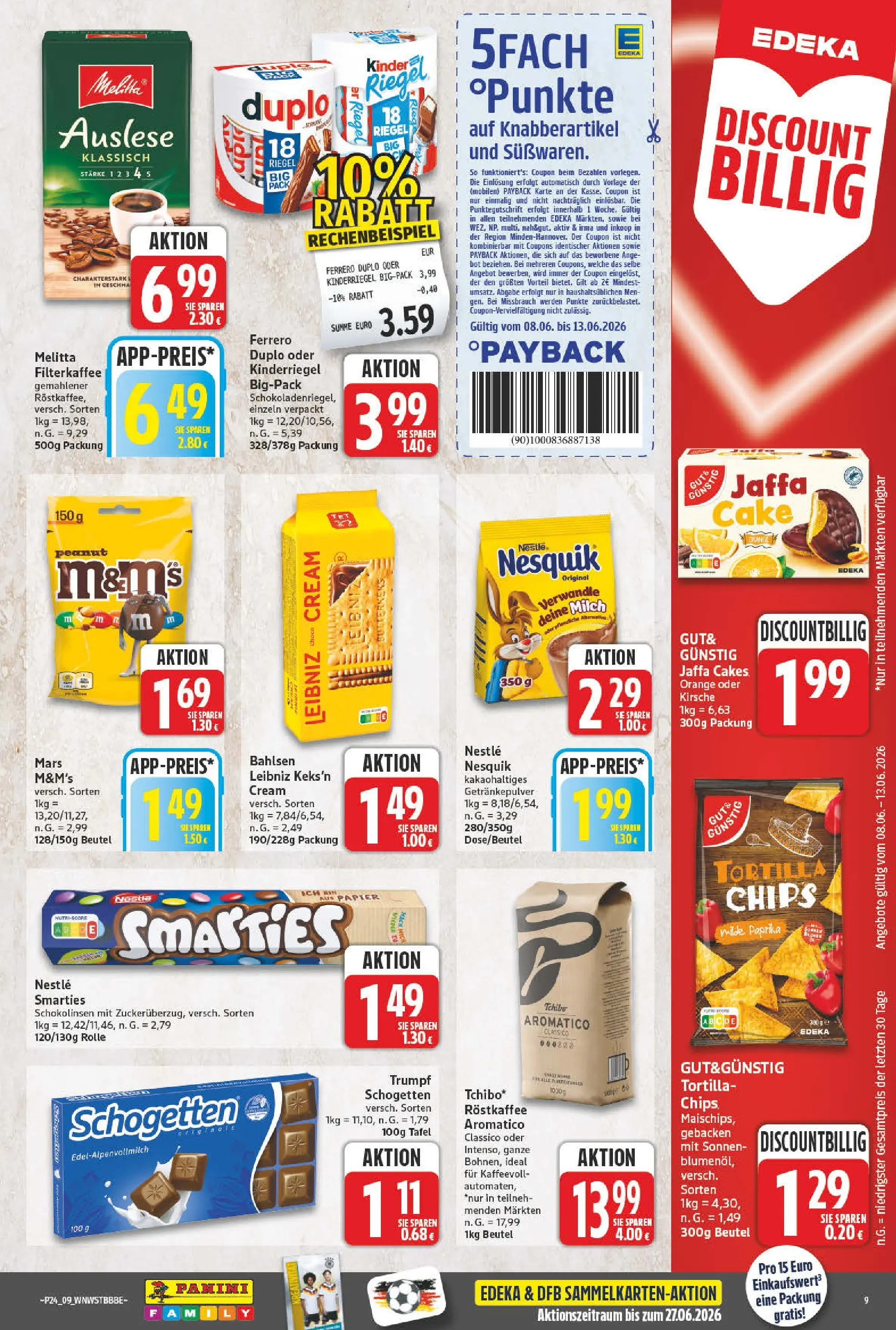 Angebote - Wochenangebote (ab 07.06.2026) zum Blättern | Seite: 9 | Produkte: Melitta, Milch, Mars, Schogetten