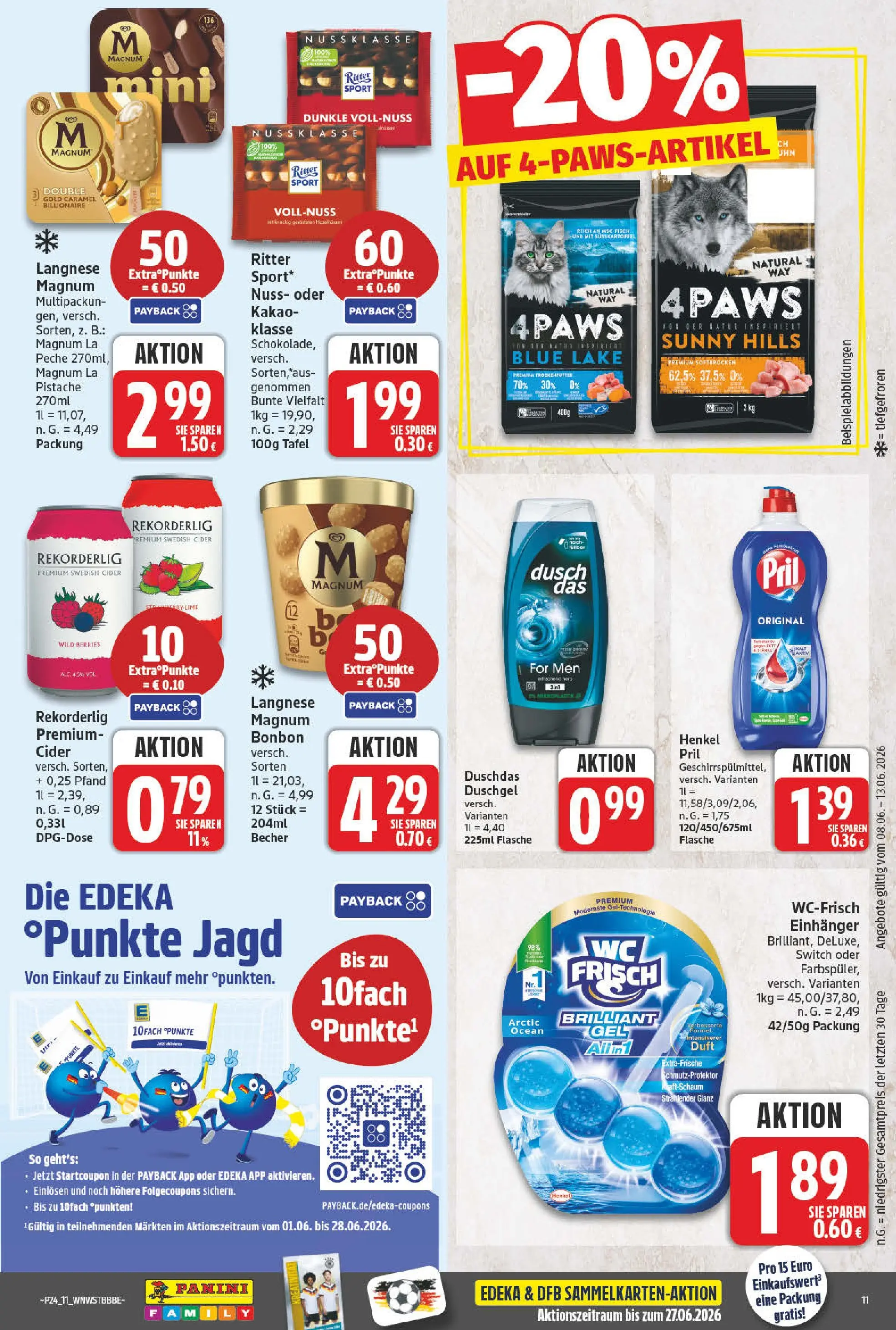 Angebote - Wochenangebote (ab 07.06.2026) zum Blättern | Seite: 11 | Produkte: Ritter sport, Duschgel, Fisch, Pril