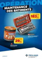 Prolians Operation maintenance des batiments - au 31.07.2026