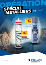 Prolians Operation special metalliers - au 31.07.2026