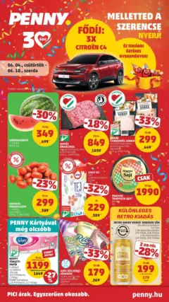 Penny aktuális akciós újság - amely érvényes a következő dátumtól: 04.06.2026