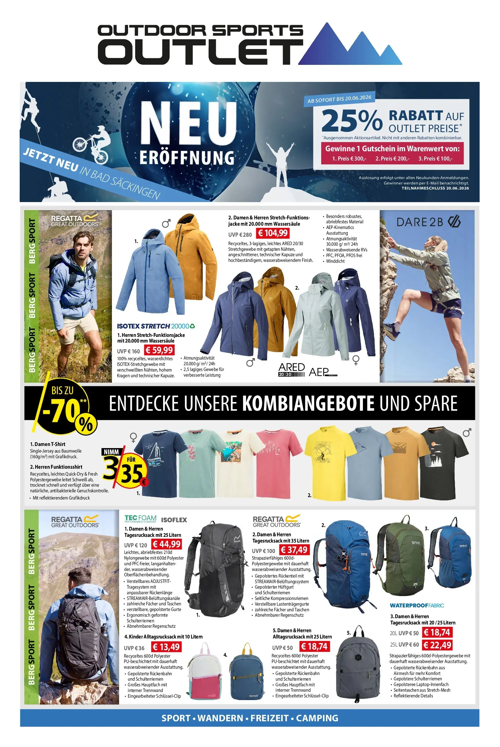 Angebote - Mountain Sports Outlet NEÖ Bad Seckingen (ab 03.06.2026) zum Blättern | Seite: 1 | Produkte: Bad, Jacke