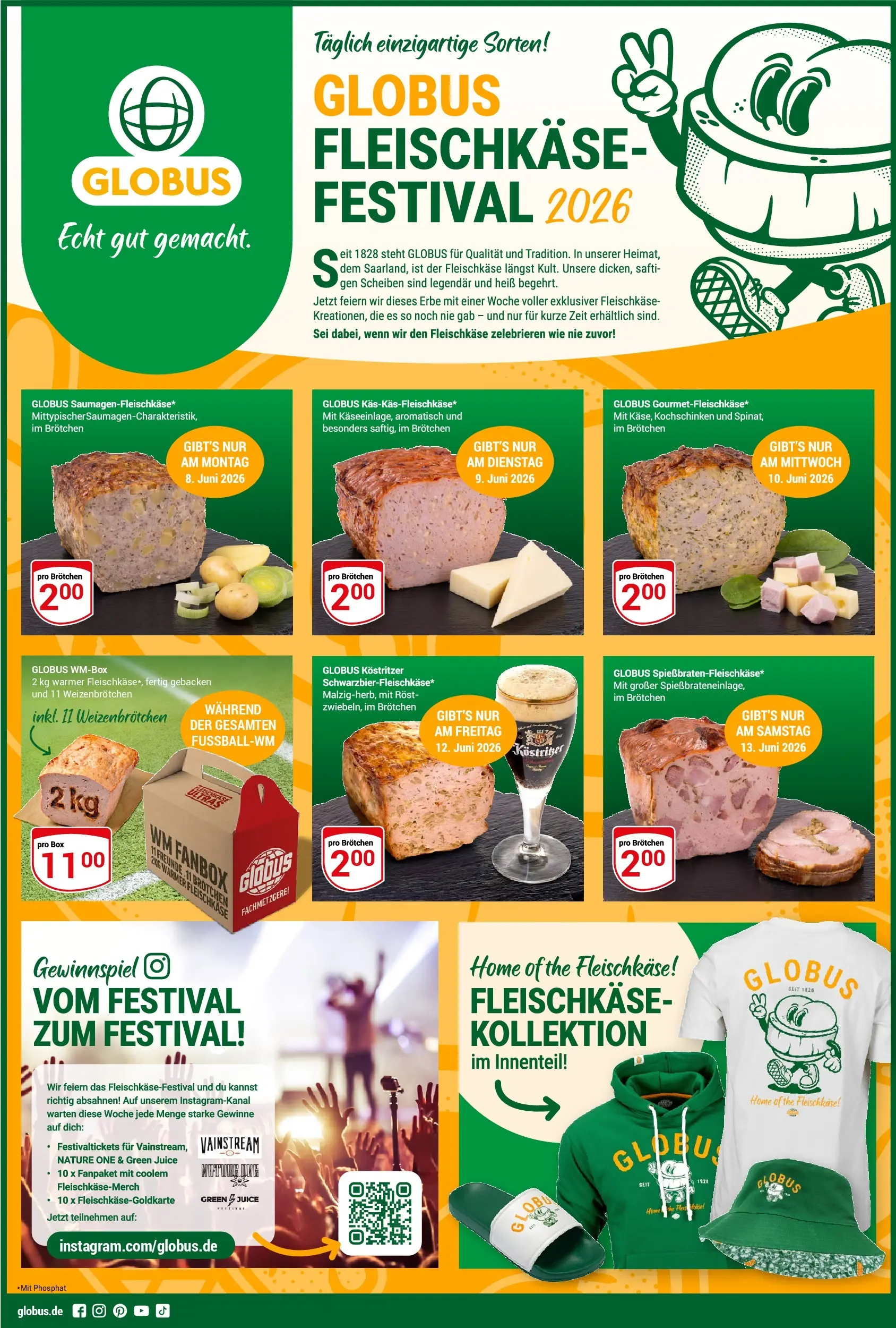 Globus - Globus: Fleischkäse-Festival 2026 (ab 08.06.2026) » Angebote online | Seite: 1