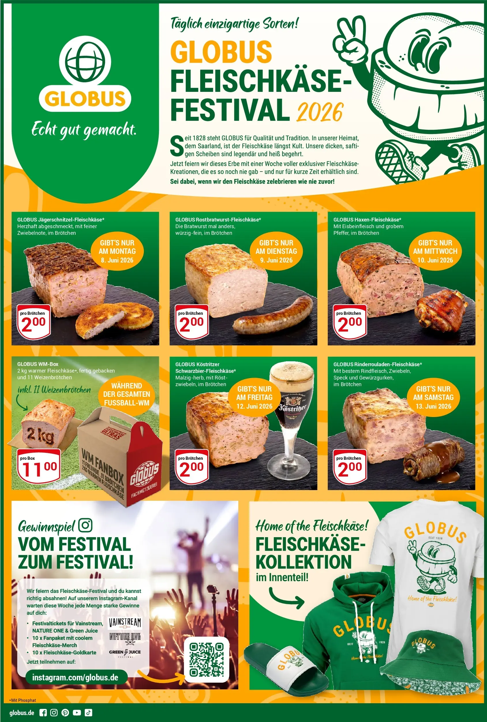 Globus - Globus: Fleischkäse-Festival 2026 (ab 08.06.2026) » Angebote online | Seite: 1