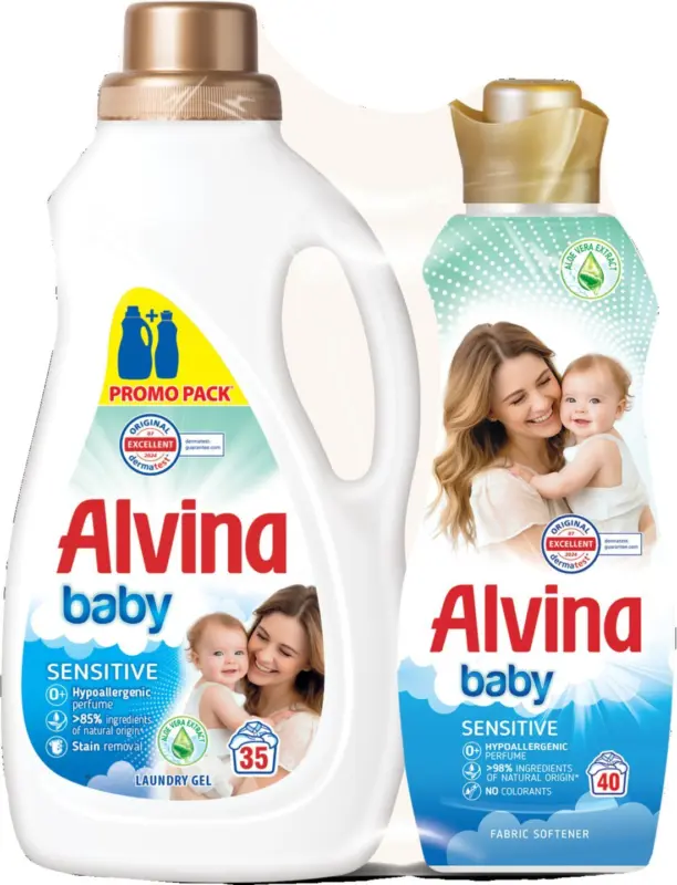 Alvina Baby Гел и Омекотител промопакет