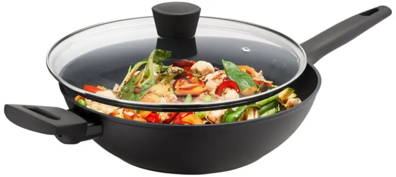 Russell Hobbs Уок тиган Diamond Stone с капак, &Oslash;28 см