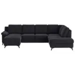 M&ouml;belix WOHNLANDSCHAFT Boom, Dunkelblau 156x309x204