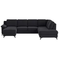 WOHNLANDSCHAFT Boom, Dunkelblau 156x309x204