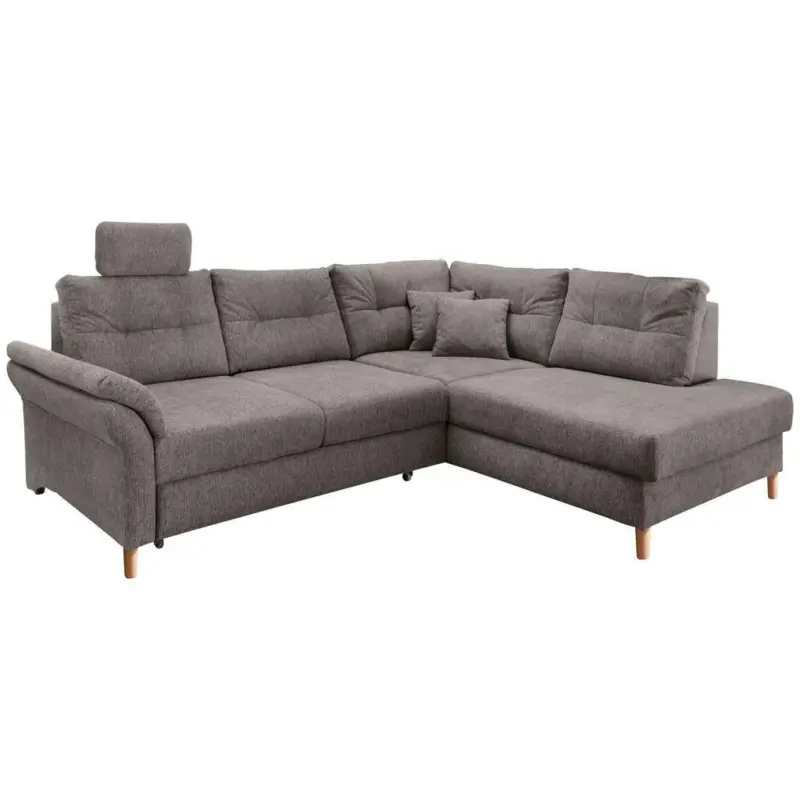 Ecksofa Brizzini Graubraun S: 264x206 cm