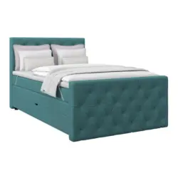 Boxspringbett ELIO Petrol 140x200 cm H2
