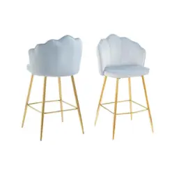 Barhocker-Set Hellgrau B: 52 cm
