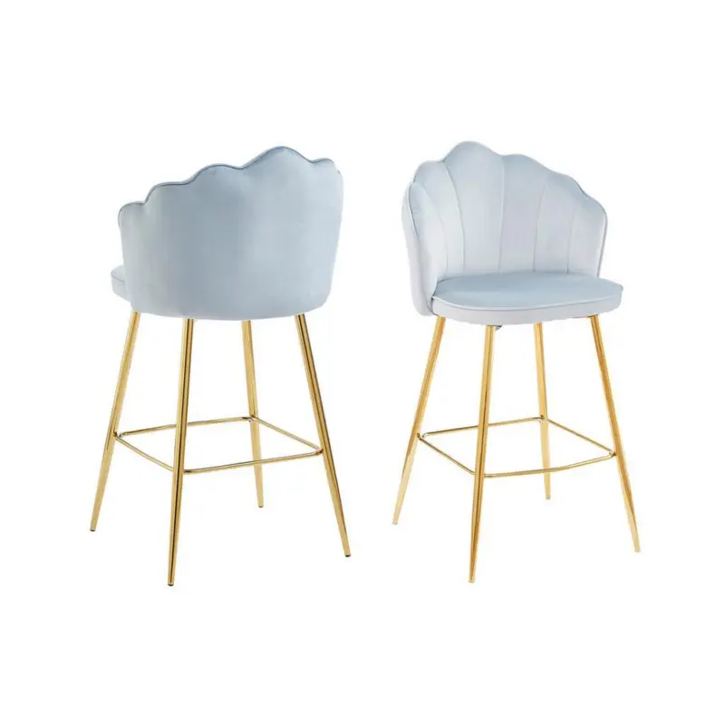Barhocker-Set Hellgrau B: 52 cm