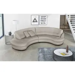 Ecksofa Bretania Hellgrau, S: 113x300 cm