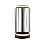 M&ouml;belix LED-TISCHLEUCHTE CIRCOLO CAGE EU54210-1BK