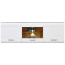H&auml;ngevitrine Auris B: 164,3 cm Eiche Dekor/Wei&szlig;