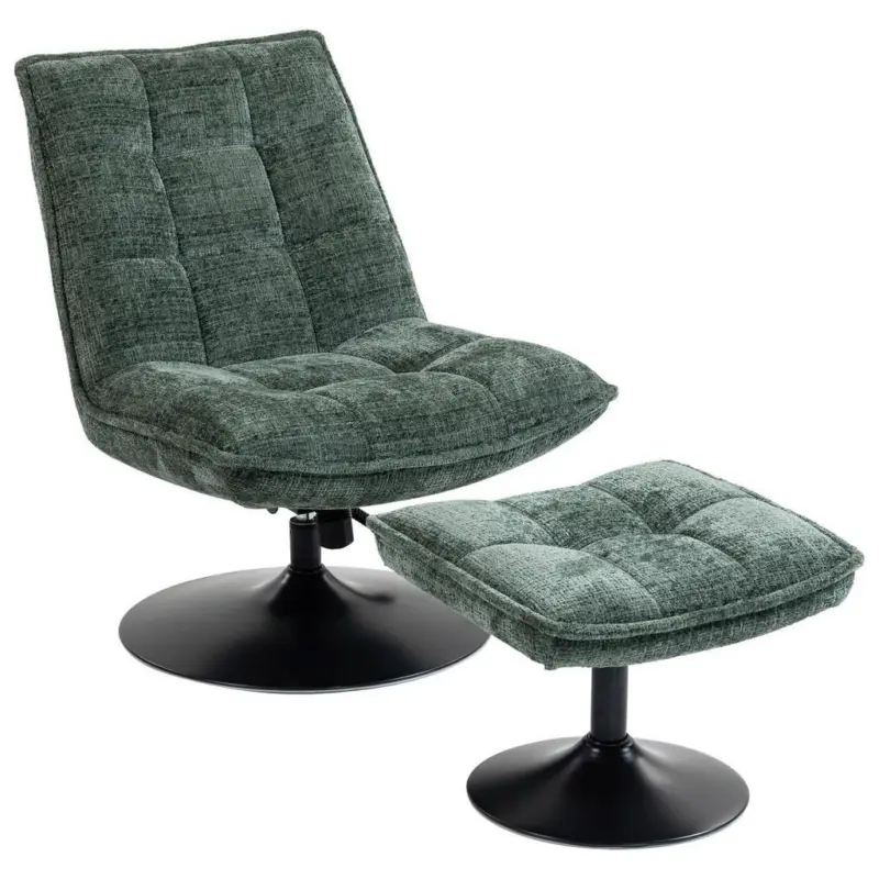 Relaxliege Kairo gr&uuml;n Sitzfl&auml;che drehbar, B: 71 cm