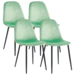 M&ouml;belix STUHL-SET Fiolo 4er Mintgr&uuml;n B: 41 cm
