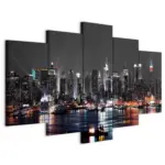 M&ouml;belix Leinwandbild Grey Sky Multicolor B: 100 cm