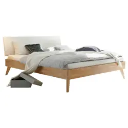Bett Pesaro mit gepolstertem Kopfteil 180x200