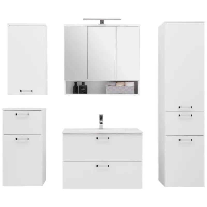 Badezimmer Fresh Wei&szlig; B: 160 cm