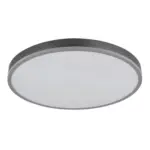 M&ouml;belix LED-Deckenleuchte Doro D: 60cm Silberfarben Wei&szlig; Dunkelgrau