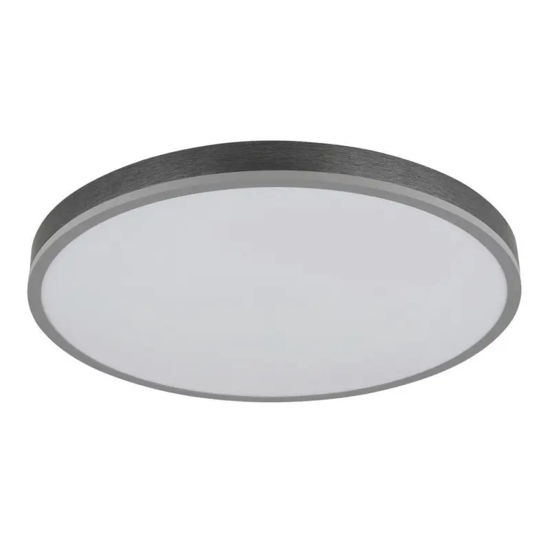 LED-Deckenleuchte Doro D: 60cm Silberfarben Wei&szlig; Dunkelgrau