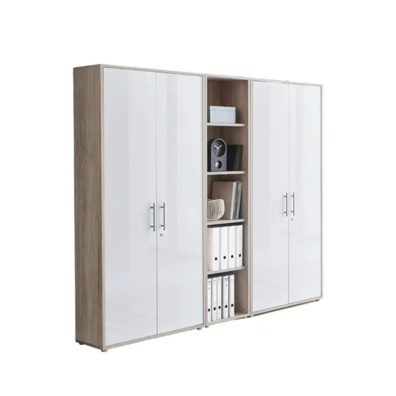 Office Edition B: 212,9 cm Sonoma Eiche/Wei&szlig;