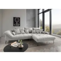 ECKSOFA Garda, Hellgrau S: 310x192 cm