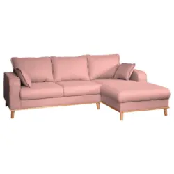 ECKSOFA Beata Rosa S: 230x150 cm