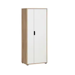 Aktenschrank Emmik Wei&szlig;/ Schwarz/Eiche Dekor B: 65,1cm
