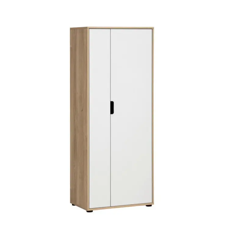 Aktenschrank Emmik Wei&szlig;/ Schwarz/Eiche Dekor B: 65,1cm