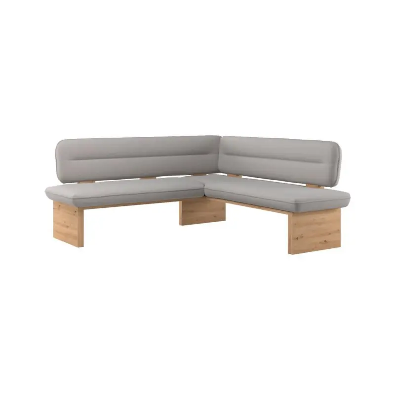 Eckbank Beluna II Webstoff hellgrau, B: 232cm