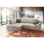 M&ouml;belix Ecksofa Casa Grande,Sandfarben Schenkel: 178x268 cm