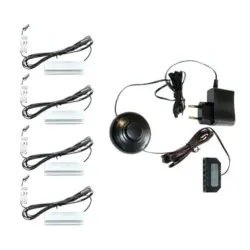 GLASBODENBELEUCHTUNGS-SET Beleuchtung Schwarz Warmwei&szlig;