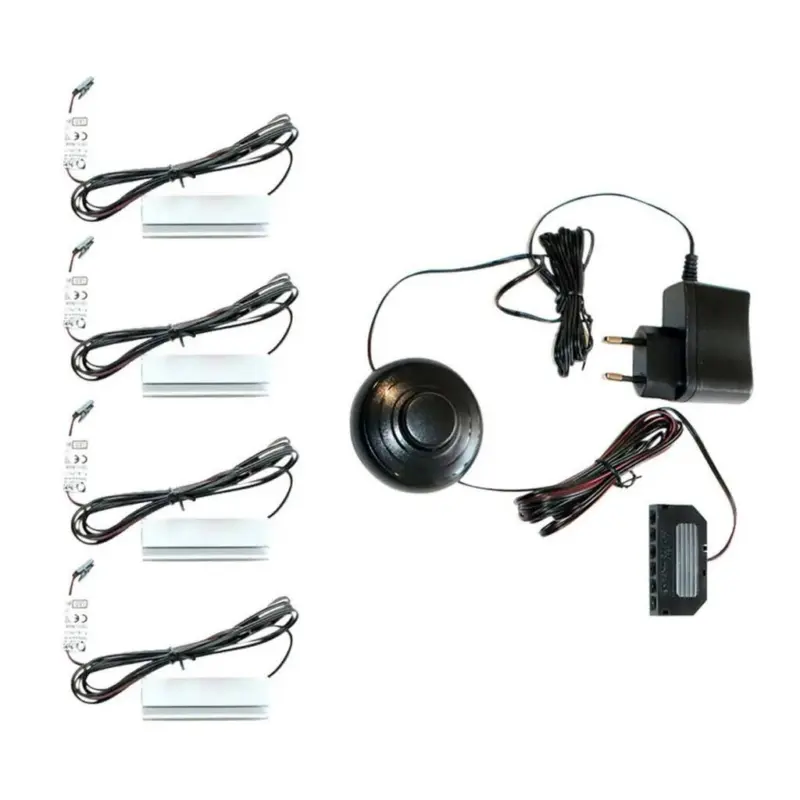 GLASBODENBELEUCHTUNGS-SET Beleuchtung Schwarz Warmwei&szlig;